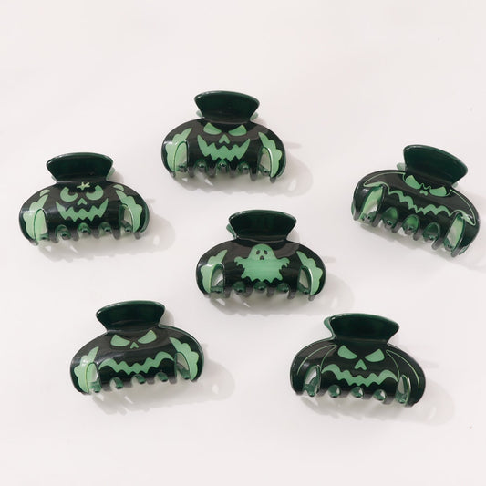 Beau - Green Halloween Theme Claw Clip