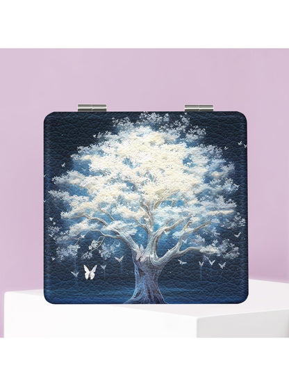 Mirroray - Butterfly Tree Pattern Compact Folding Mirror