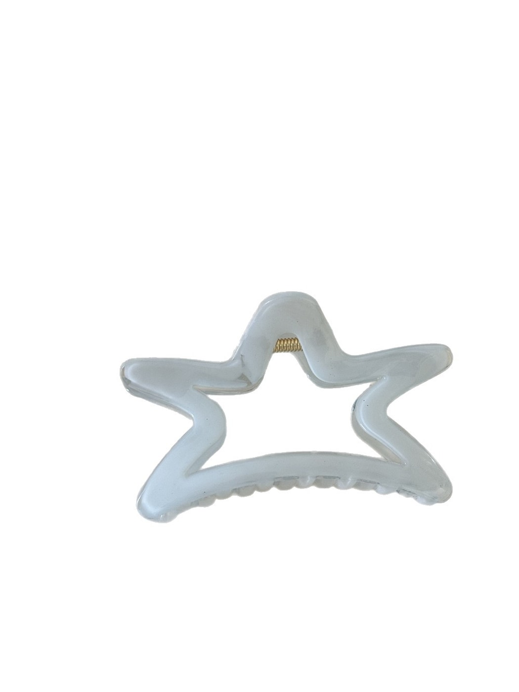 Beau - Simple Transparent Star Shape Hair Claw Clip