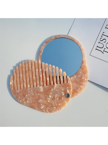 Camerow - 2 in 1 Makeup Mirror Comb