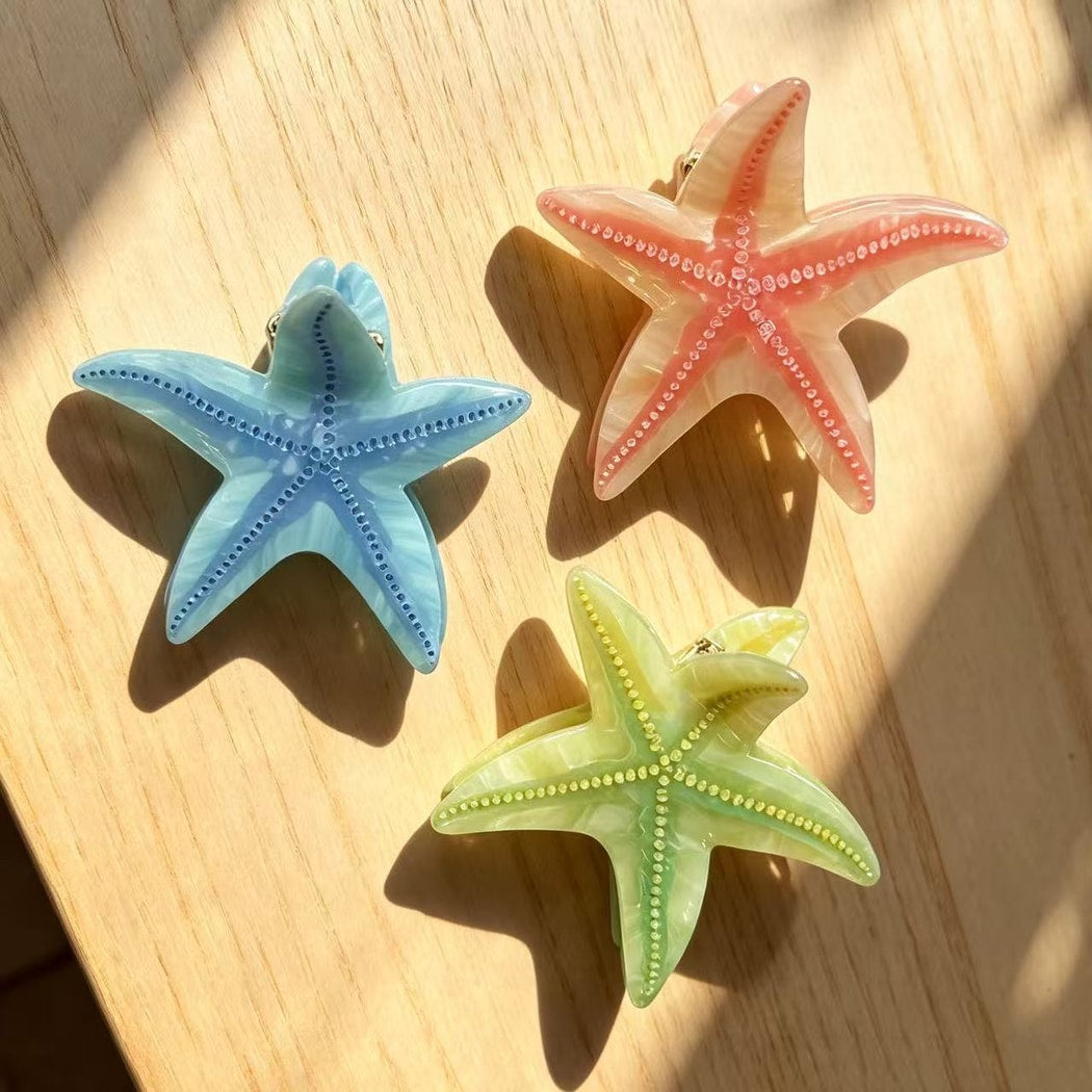 Beau - Pastel Toned Starfish Claw Clip
