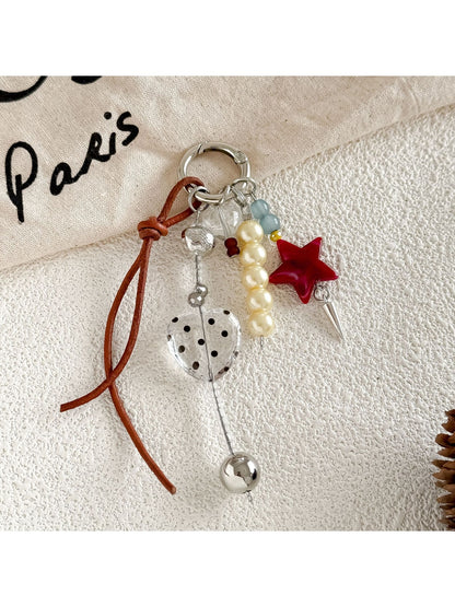 Keypus - Decorative Beaded Star Bag Charm Keychain