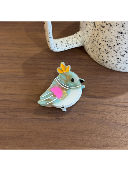 Beau - Cartoon Bird Acetate Claw Hair Clip