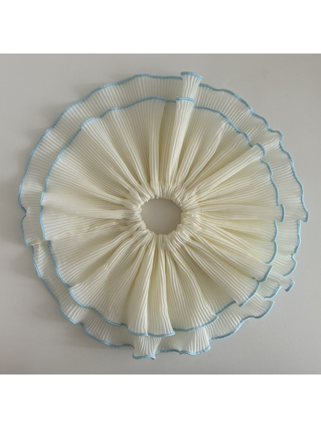 Gifty - Double Layer Ruched Polyester Scrunchie
