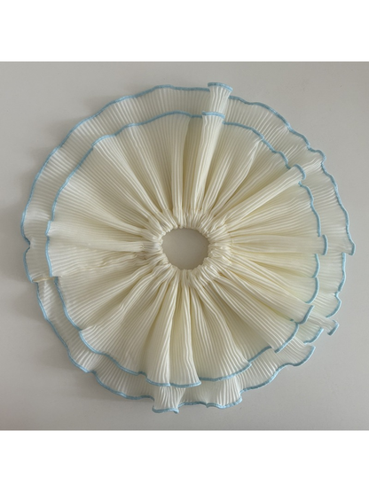 Gifty - Double Layer Ruched Polyester Scrunchie