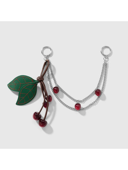 Keypus - Y2K Cherry Motif Chain Hanging Bag Charm