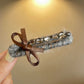 Beau - Cute Brown Bow Accent Side Barrette