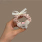 Gifty - Lace Bow Dog Motif Polyester Scrunchie