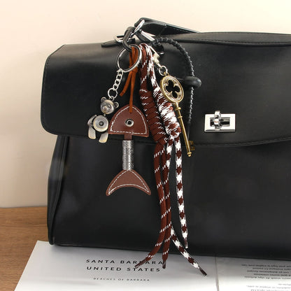 Keypus - Retro Fish Skeleton Bag Pendant Keychain