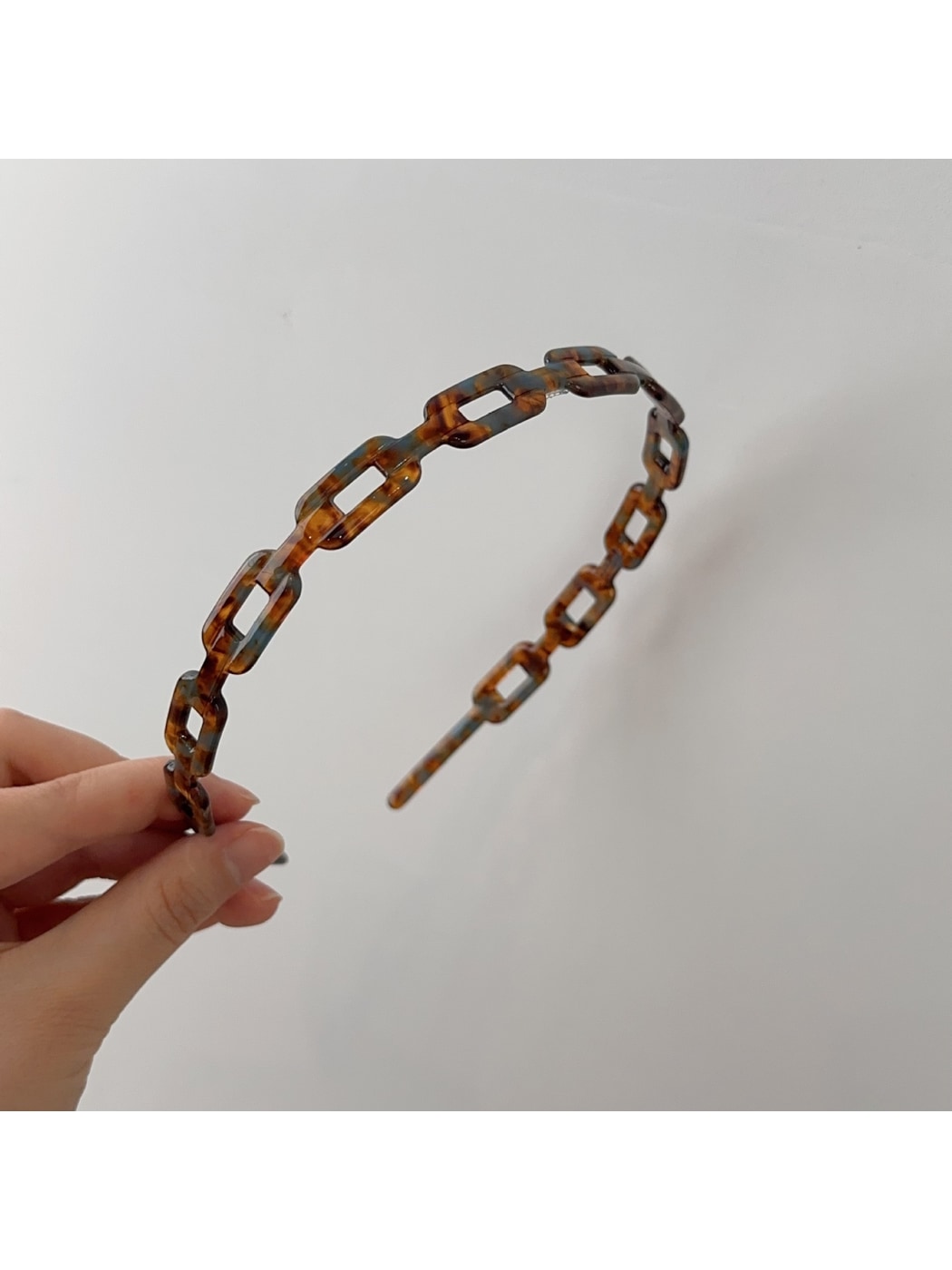 Gifty - Acetate Chain Link Irregular Shape Headband
