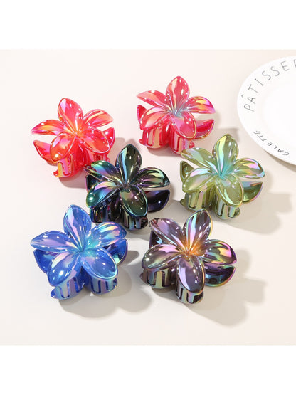 Beau - Iridescent Floral Hair Claw Clip