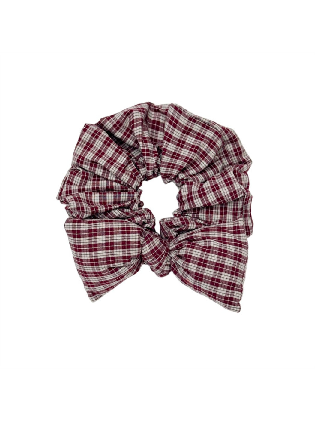 Gifty - Plaid Bow Scrunchie Hair Tie