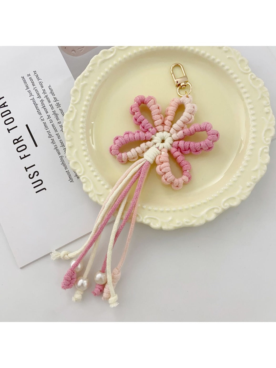 Keypus - Flower Bag Charm Car Keychain Accessory