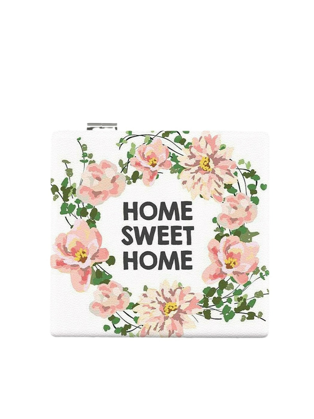Mirroray - Floral Wreath Illustrated Folding Mirror
