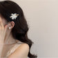 Beau - Alloy and Plastic Floral Barrette Hair Clip