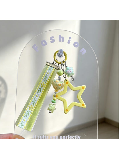 Keypus - Hollow Acrylic Five-Point Star Charm Keychain