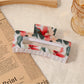 Beau - Elegant Openwork Floral Square Claw Clip