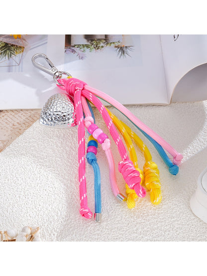 Keypus - Colorful Woven Rope Charm Keychain