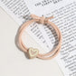 Gifty - Elastic Heart Detail Ponytail Polyester Hair Tie
