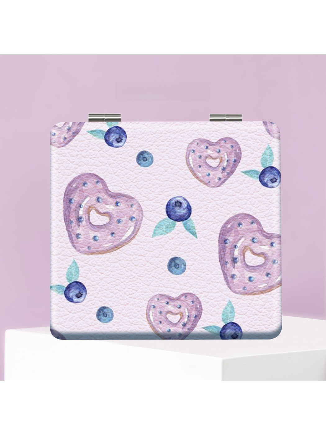 Mirroray - Bow Print Foldable Compact Makeup Mirror