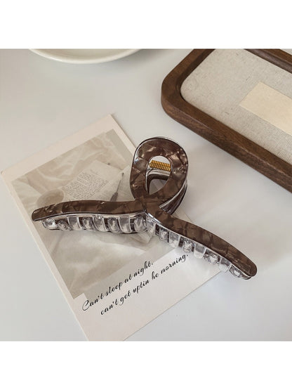 Beau - Vintage Marbled Crisscross Claw Clip