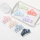 Beau - Marbled Finish Plastic Shark Style Claw Clip