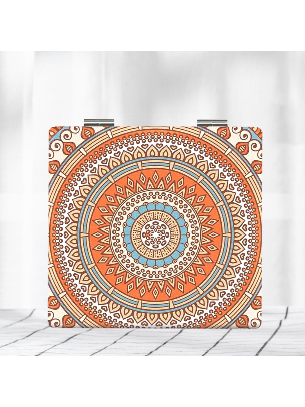 Mirroray - Totem Pattern Portable Folding Makeup Mirror