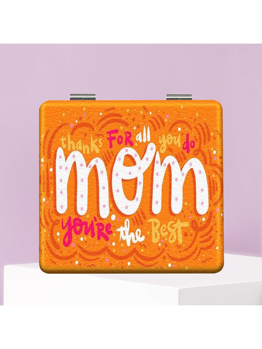 Mirroray - Floral Print Portable Folding Makeup Mirror