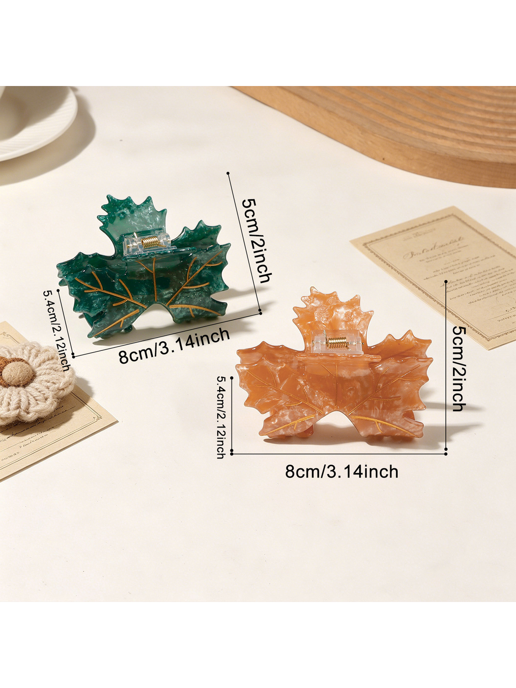 Beau - Vintage Maple Leaf Shape Claw Hair Clip
