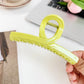 Beau - Geometric Plastic Line Detail Claw Hair Clip
