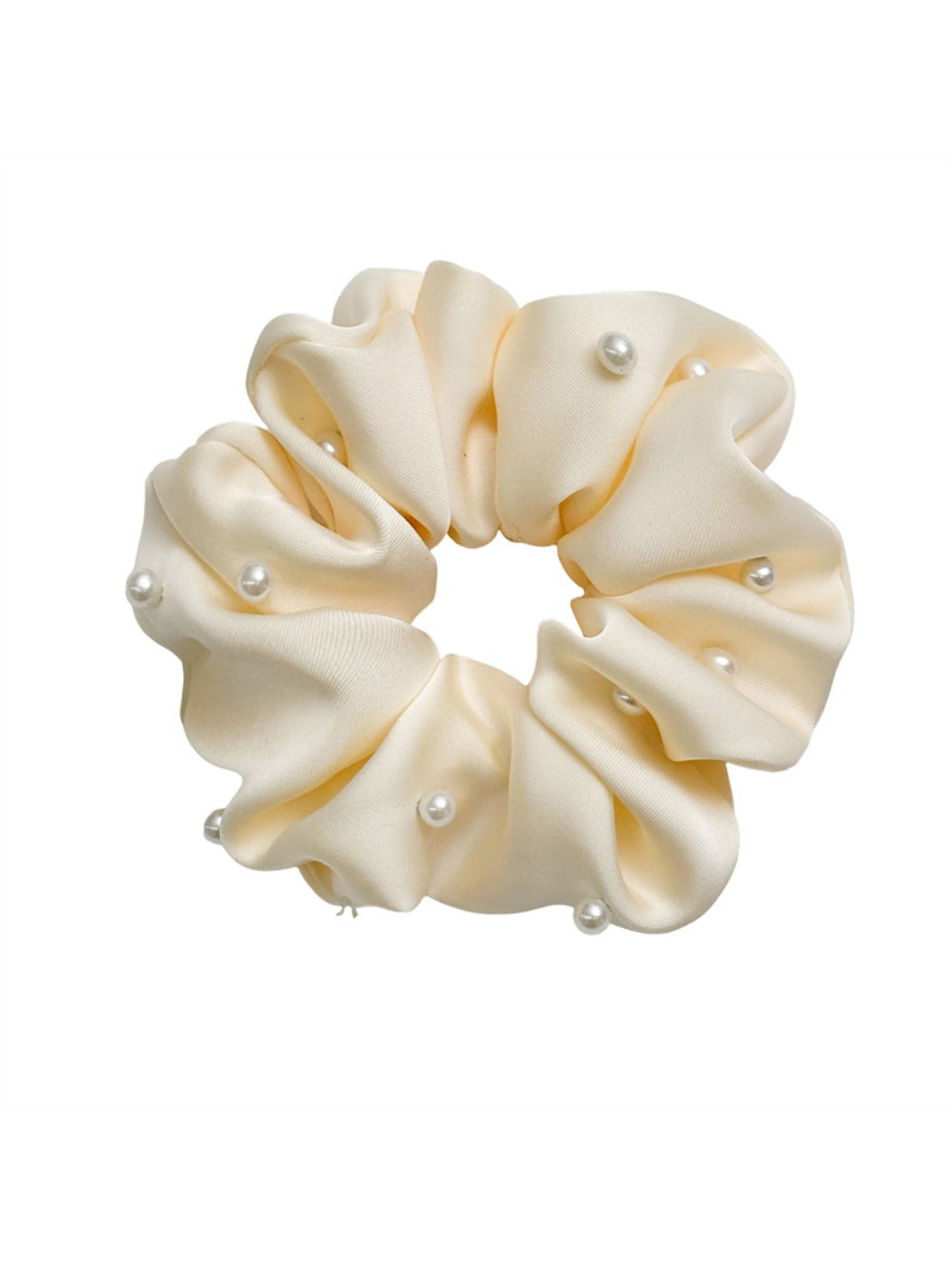 Gifty - Solid Color Satin Fabric Hair Ties