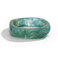 Lovra minimalist silver bracelet highlighting detailed textured irregular pattern