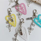 Keypus - Heart Pendant Bow Detail Bag Charm Keychain