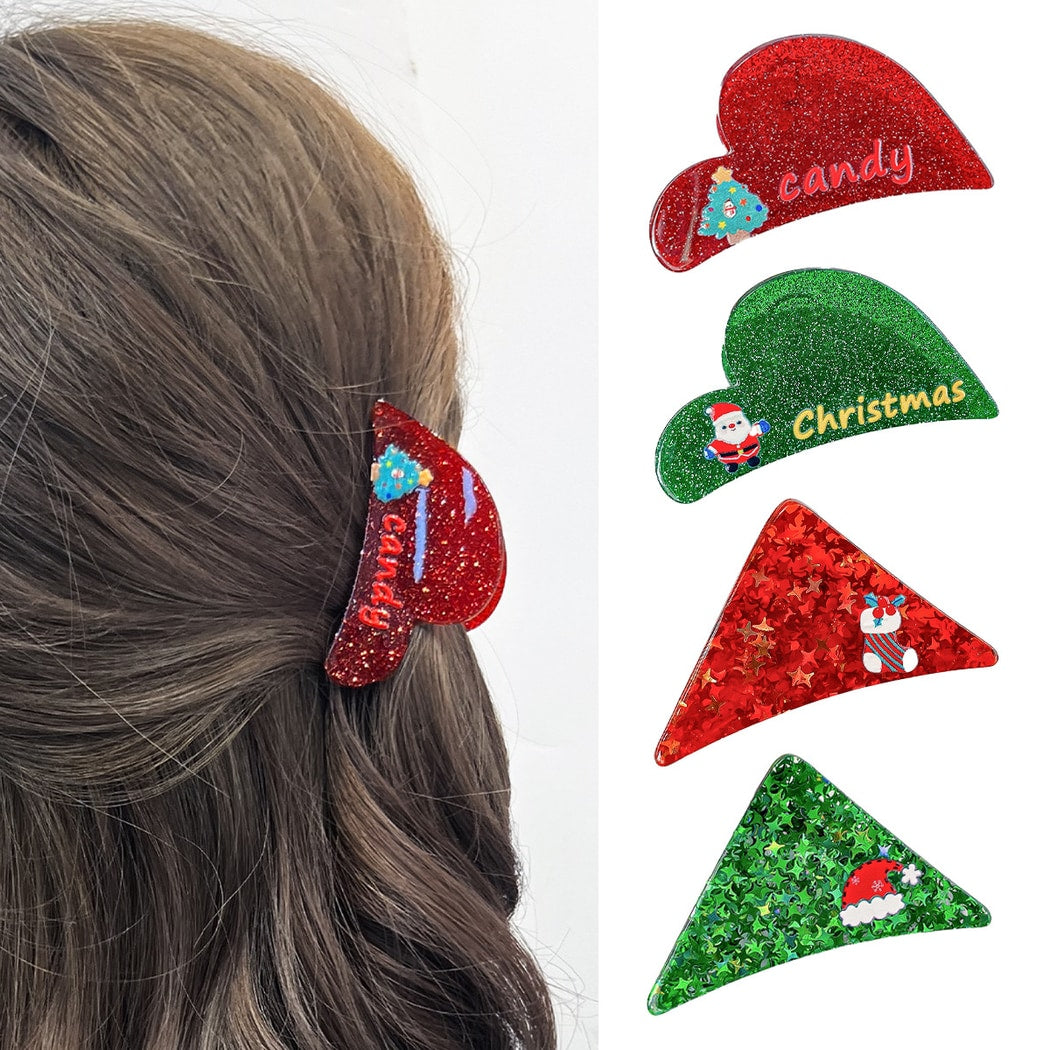 Beau - Cute Glitter Christmas Claw Clip