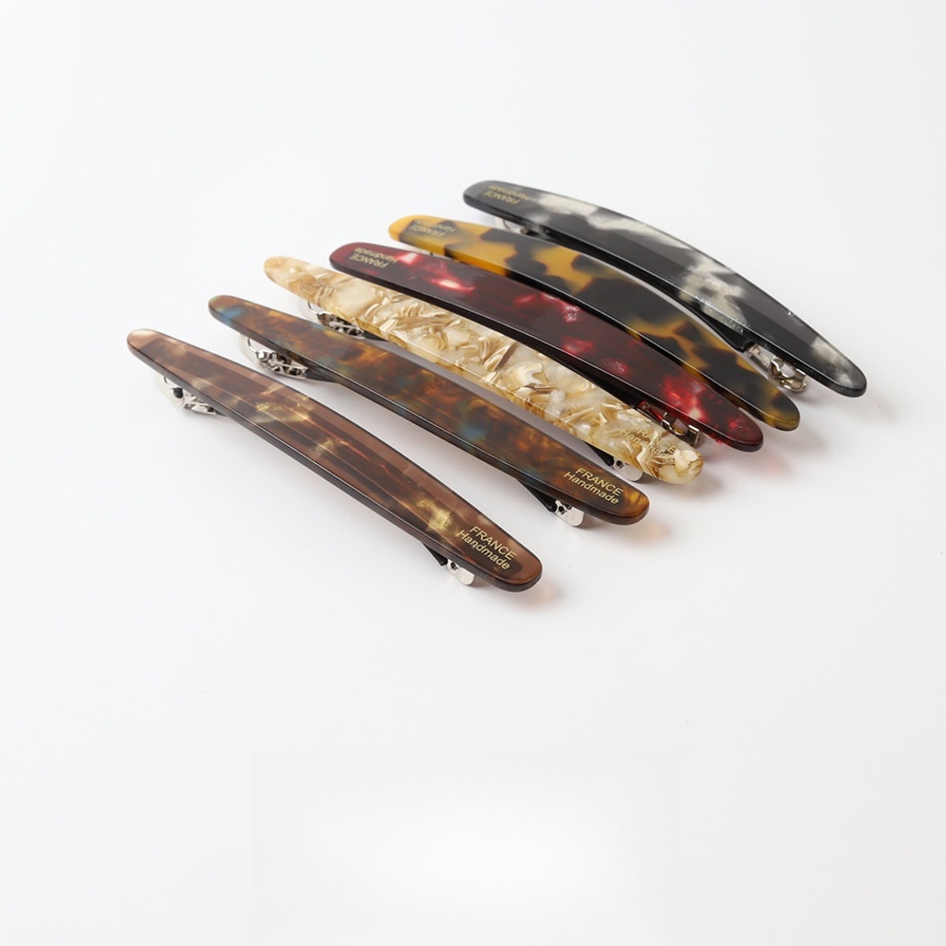 Beau - Elegant Marbled Print French Barrette