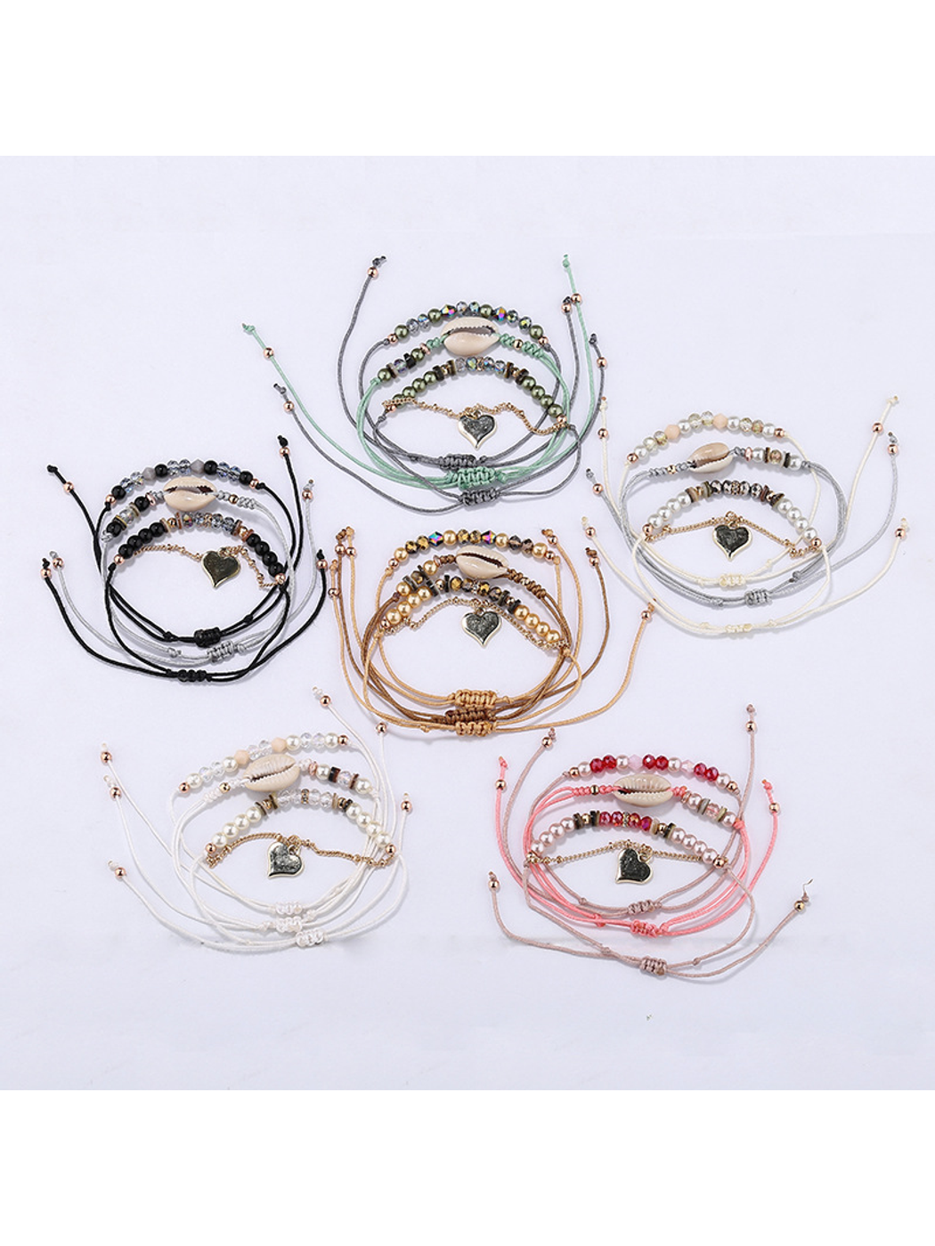 Lovra - Bohemian Beaded Alloy Strand Bracelet