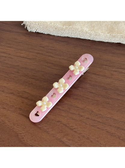 Beau - Sweet Floral Acetate Side Bangs Hair Clip