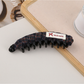 Beau - Textured Plaid Curved Ponytail Banana Clip