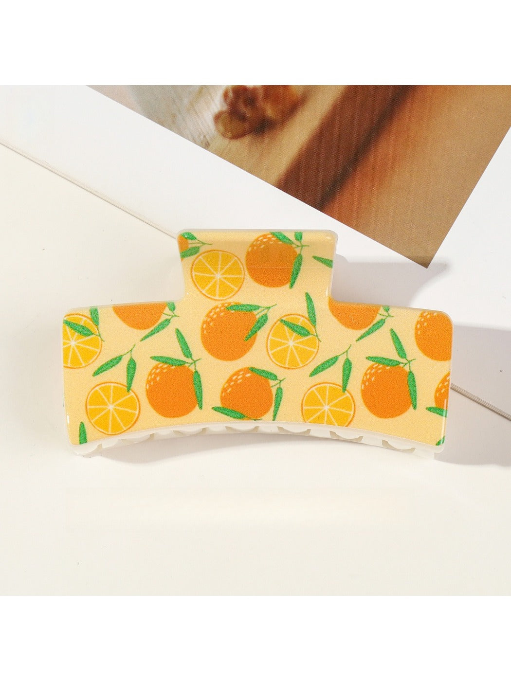 Beau - Large Fruit Themed Shark Hair Clip