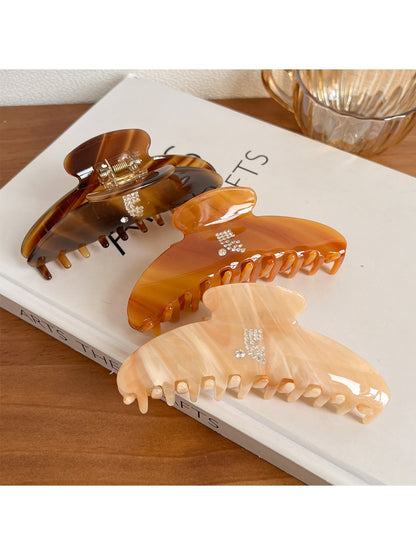 Beau - Creamy Dot Rhinestone Hair Clip