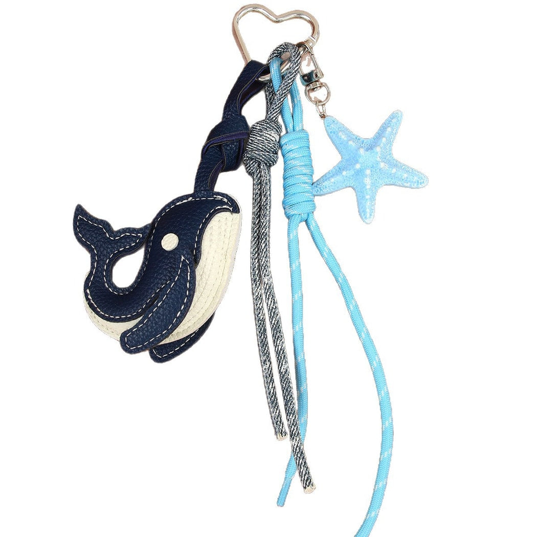 Keypus - Cartoon Whale PU Keychain Bag Charm Keychain