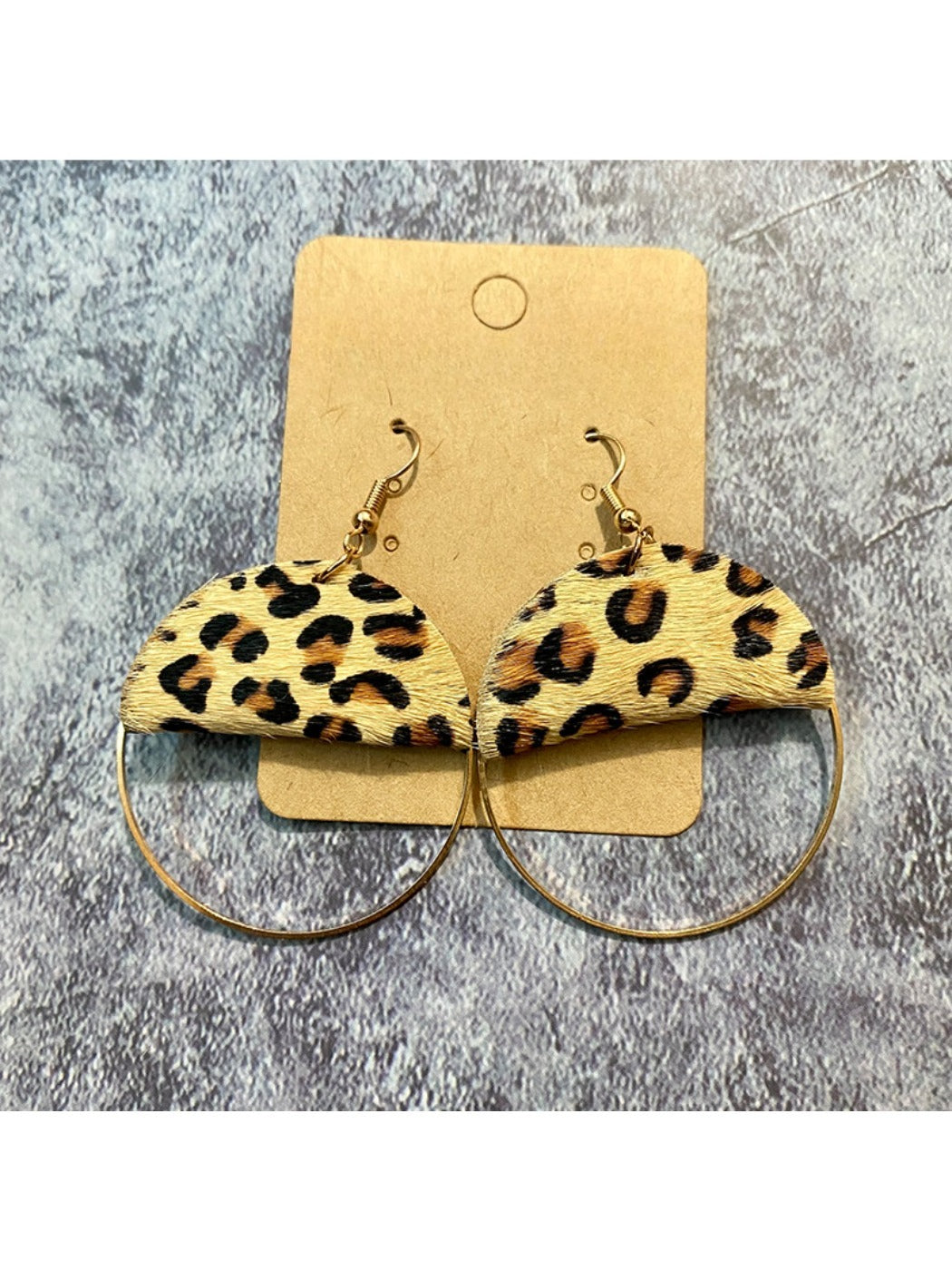 Earedge - Artificial Leather Statement Patchwork Earrings