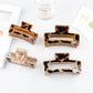 Beau - Leopard Print Openwork Square Claw Clip