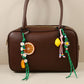 Keypus - Lemon Orange Shaped Bag Pendant Keychain