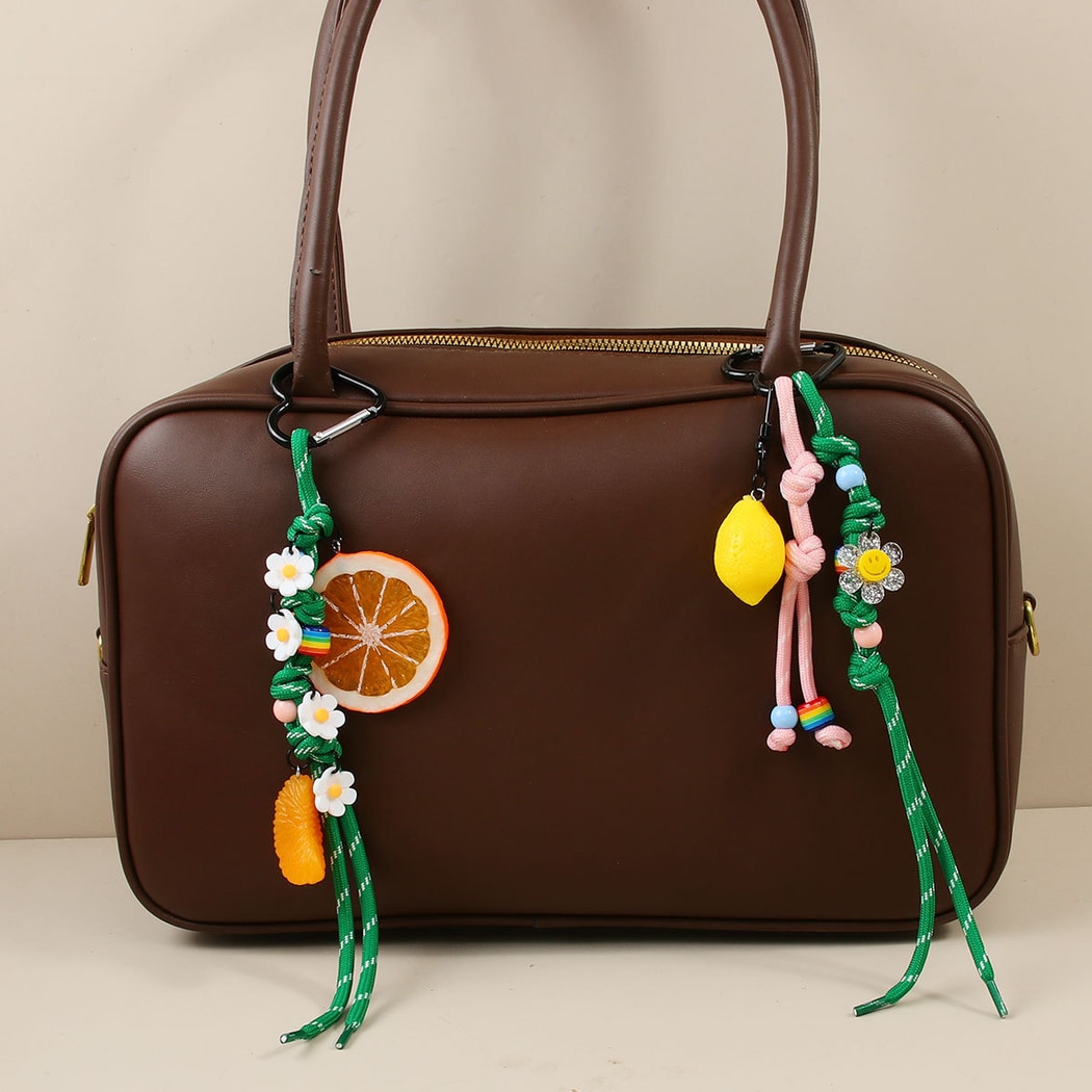 Keypus - Lemon Orange Shaped Bag Pendant Keychain