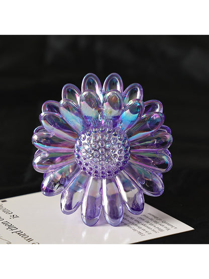 Beau - Flower Shaped Decorative Plastic Alloy Claw Clip