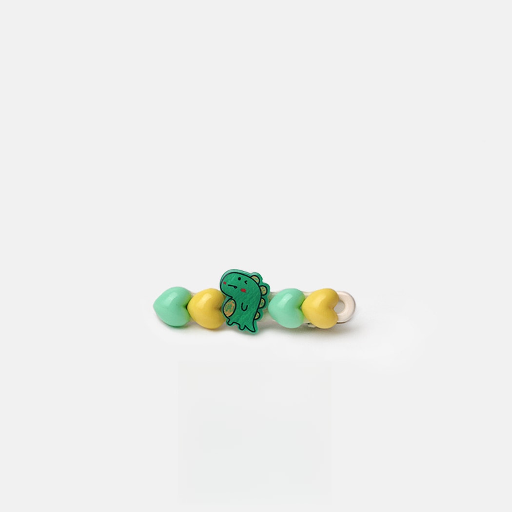 Beau - Cartoon Heart Bear Plastic Alloy Hair Clip