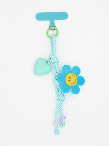Keypus - Sunflower Smiley-Shaped Keychain