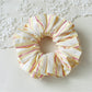 Gifty - Double Sided Pink Yellow Striped Scrunchies