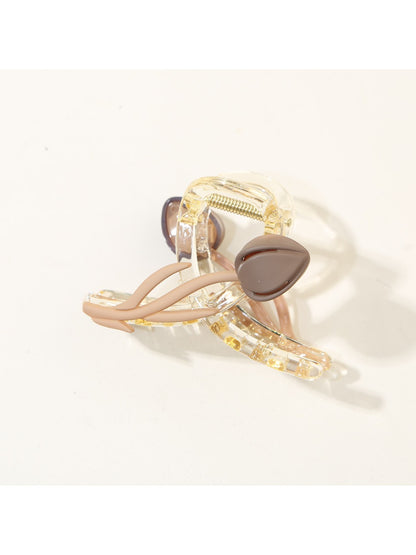 Beau - Crisscross Tulip Shaped Hair Claw Clip